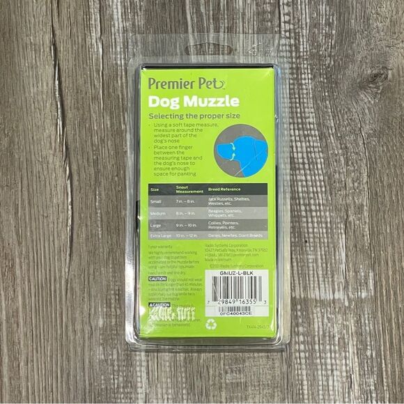 Premier Pet Dog Muzzle for Large Dogs - Padded Nylon for Safe, Comfortable NEW - Picture 2 of 5